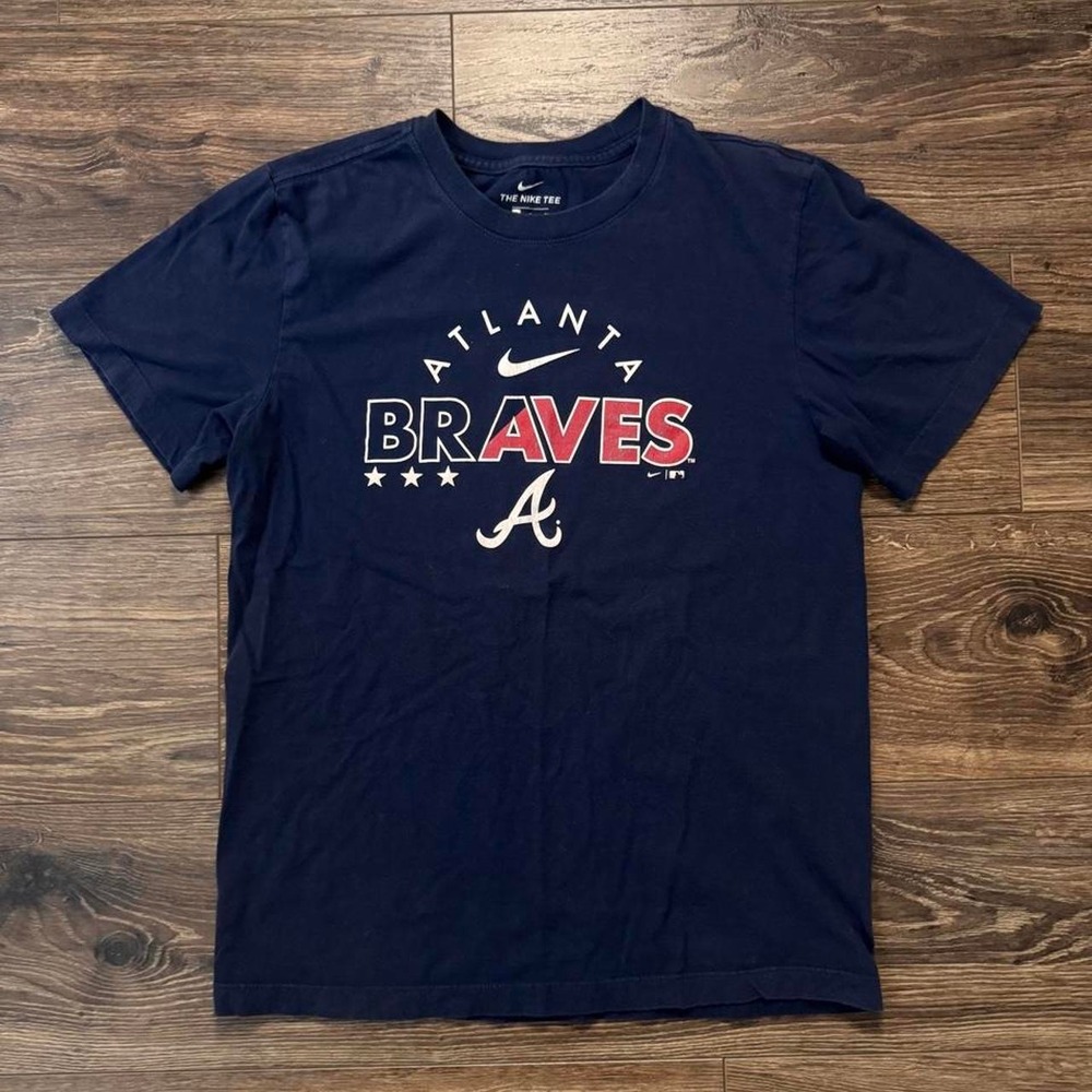 Nike Atlanta Braves navy blue t-shirt